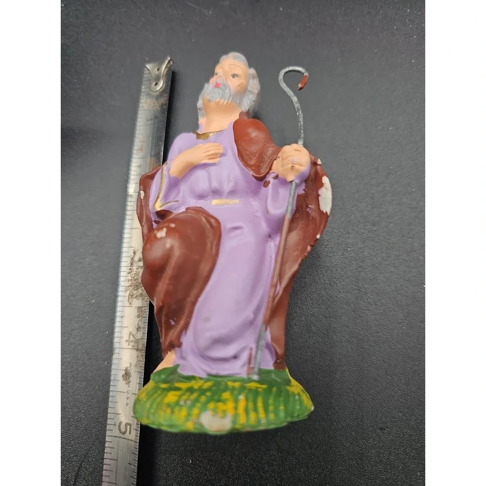 Vintage Italian nativity figures SET 4.  AA